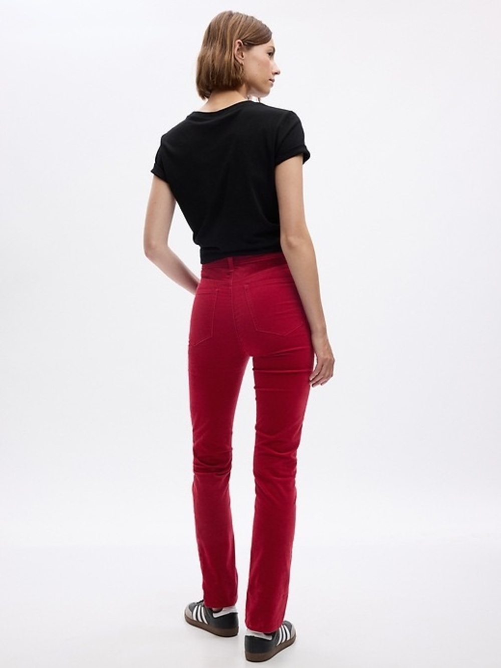 GAP High Rise Velvet Vintage Slim Pants